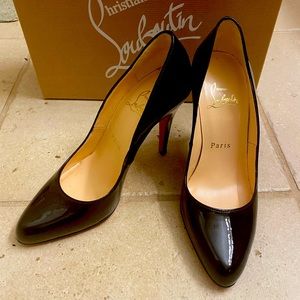 Christian Louboutin Black Patent Leather Pumps